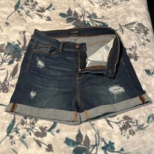 Judy Blue Cuffed Dark Jean Shorts